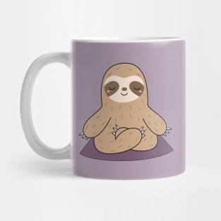 Kawaii Cute Yoga Meditating Sloth Mug